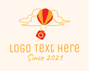 Air Travel - Hot Air Balloon Camera logo design