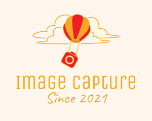 Capture - Hot Air Balloon Camera logo design