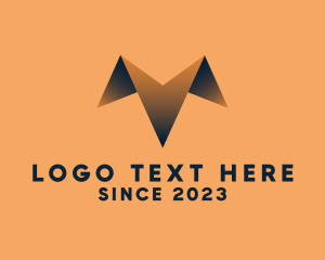Internet - Digital 3D Software Letter M logo design