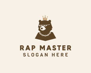 Rap - Grizzly Bear Crown logo design