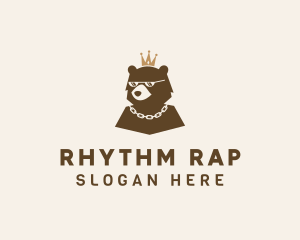 Rap - Grizzly Bear Crown logo design