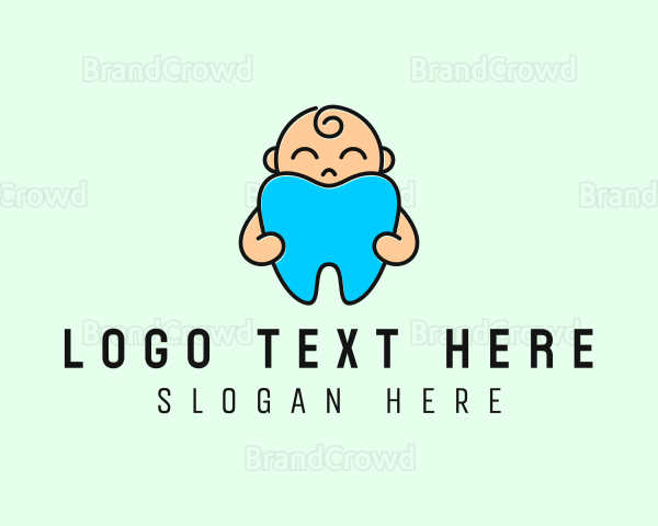 Cute Baby Tooth Logo