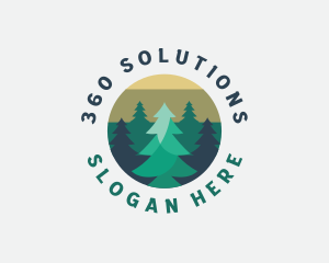 Pine Tree Forest logo design