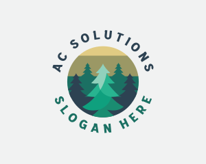 Pine Tree Forest logo design