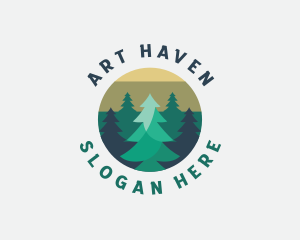 Pine Tree Forest logo design