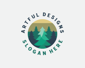 Pine Tree Forest logo design