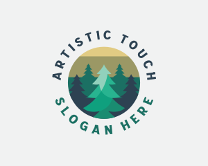 Pine Tree Forest logo design