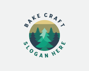 Pine Tree Forest logo design