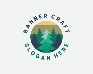 Pine Tree Forest logo design