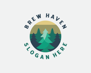 Pine Tree Forest logo design