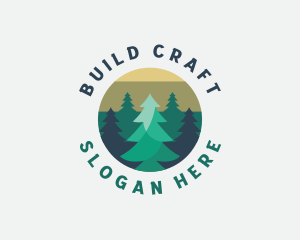 Pine Tree Forest logo design