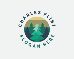 Pine Tree Forest logo design