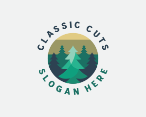 Pine Tree Forest logo design