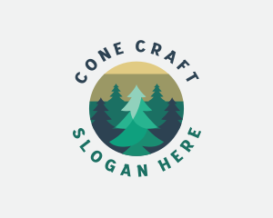 Pine Tree Forest logo design