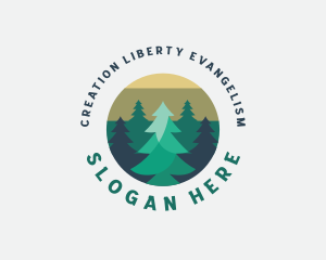 Pine Tree Forest logo design