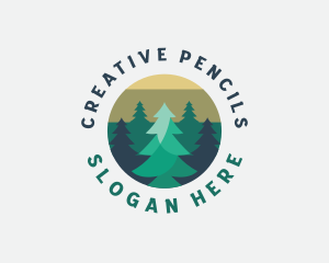 Pine Tree Forest logo design