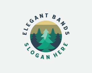 Pine Tree Forest logo design