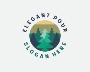 Pine Tree Forest logo design