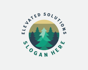 Pine Tree Forest logo design