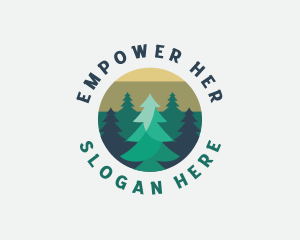 Pine Tree Forest logo design