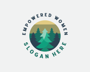 Pine Tree Forest logo design