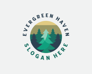 Forest - Pine Tree Forest logo design