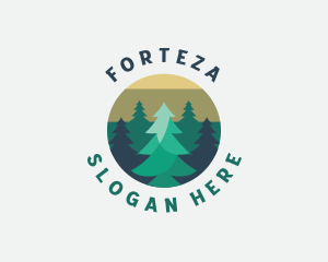 Pine Tree Forest logo design