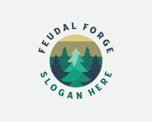 Pine Tree Forest logo design