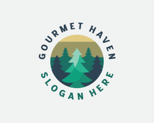 Pine Tree Forest logo design