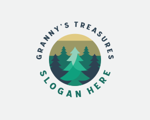 Pine Tree Forest logo design