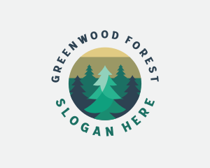 Pine Tree Forest logo design