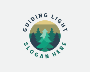 Pine Tree Forest logo design