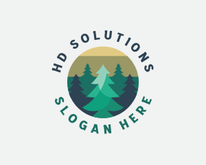 Pine Tree Forest logo design