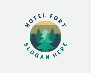 Pine Tree Forest logo design