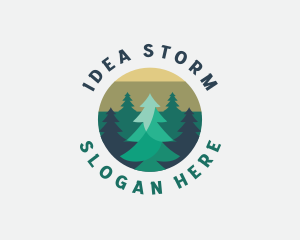 Pine Tree Forest logo design