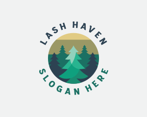 Pine Tree Forest logo design