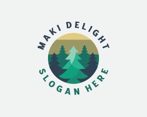 Pine Tree Forest logo design