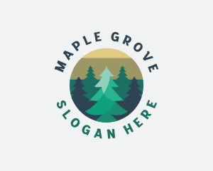 Pine Tree Forest logo design