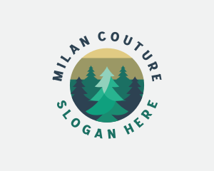 Pine Tree Forest logo design