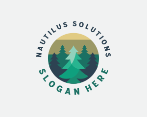 Pine Tree Forest logo design