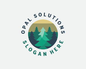 Pine Tree Forest logo design