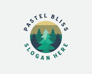 Pine Tree Forest logo design