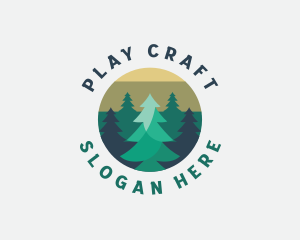 Pine Tree Forest logo design