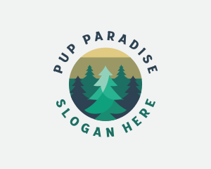 Pine Tree Forest logo design