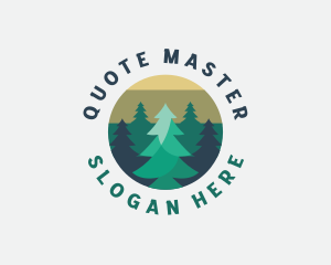 Pine Tree Forest logo design