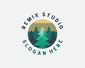 Pine Tree Forest logo design