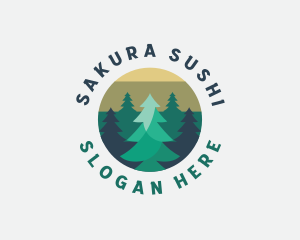 Pine Tree Forest logo design