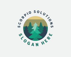 Pine Tree Forest logo design