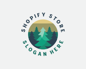 Pine Tree Forest logo design