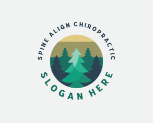 Pine Tree Forest logo design